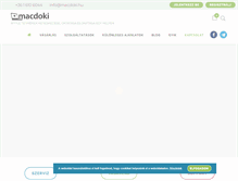 Tablet Screenshot of macdoki.hu